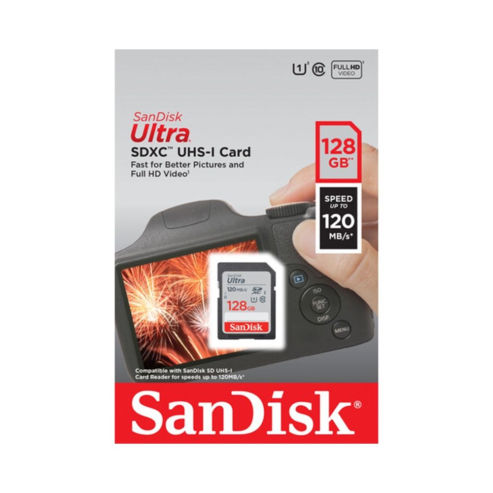 SanDisk 128GB Ultra SDXC Card 120MB/s | SRB Photographic